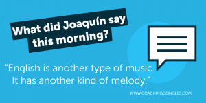 Joaquin musica aprender ingles